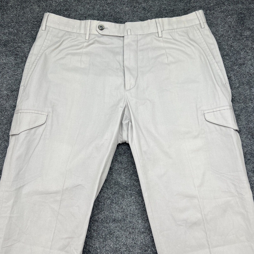 GTA Pants Men's 34x30 Slim Fit Solid Cotton Flat Front Chinos - Picture 2 of 13